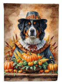 Bernese Mountain Dog Thanksgiving Garden Flag Mailbox Flag Decorative Yard Flag Banner Outside Patio Artwork Yard Flower Beds, Garden Size, Multi