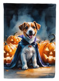 Jack Russell Terrier Puppy Halloween Garden Flag Mailbox Flag Decorative Yard Flag Banner Outside Patio Artwork Yard Flower Beds, Garden Size